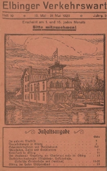 Elbinger Verkehrswart, Heft 10, 16. Mai - 31. Mai 1929, 3 Jahrg.