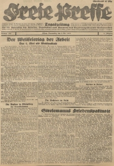Freie Presse, Nr. 103 Donnerstag 3. Mai 1928 4. Jahrgang