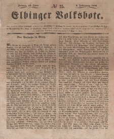Elbinger Volksbote, Nr. 25, Freitag 30 Juni 1848, 1 Jahrg.