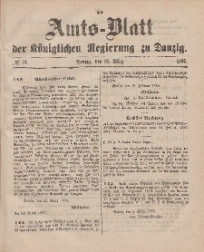 Amts-Blatt der Königlichen Regierung zu Danzig, 31. März 1883, Nr. 13