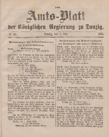 Amts-Blatt der Königlichen Regierung zu Danzig, 5. Mai 1883, Nr. 18