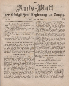 Amts-Blatt der Königlichen Regierung zu Danzig, 16. Juni 1883, Nr. 24