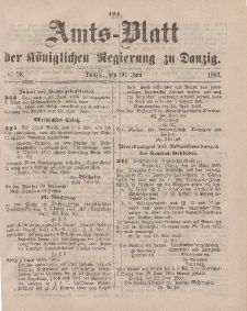 Amts-Blatt der Königlichen Regierung zu Danzig, 30. Juni 1883, Nr. 26