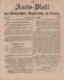 Amts-Blatt der Königlichen Regierung zu Danzig, 11. August 1883, Nr. 32