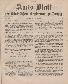 Amts-Blatt der Königlichen Regierung zu Danzig, 6. Oktober 1883, Nr. 40