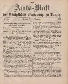 Amts-Blatt der Königlichen Regierung zu Danzig, 1. Dezember 1883, Nr. 48
