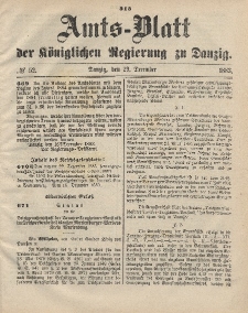 Amts-Blatt der Königlichen Regierung zu Danzig, 29. Dezember 1883, Nr. 52