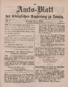 Amts-Blatt der Königlichen Regierung zu Danzig, 8. März 1879, Nr. 10