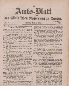 Amts-Blatt der Königlichen Regierung zu Danzig, 3. Mai 1879, Nr. 18