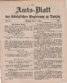 Amts-Blatt der Königlichen Regierung zu Danzig, 31. Mai 1879, Nr. 22