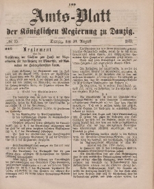 Amts-Blatt der Königlichen Regierung zu Danzig, 30. August 1879, Nr. 35