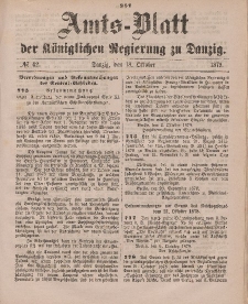 Amts-Blatt der Königlichen Regierung zu Danzig, 18. Oktober 1879, Nr. 42