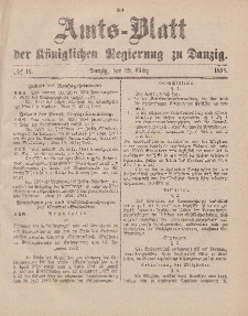 Amts-Blatt der Königlichen Regierung zu Danzig, 29. März 1884, Nr. 13