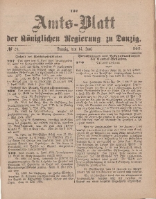Amts-Blatt der Königlichen Regierung zu Danzig, 14. Juni 1884, Nr. 24