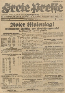 Freie Presse, Nr. 117 Montag 21. Mai 1928 4. Jahrgang