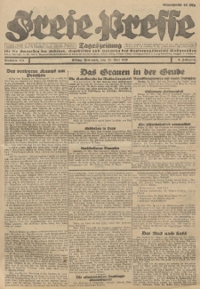 Freie Presse, Nr. 119 Mittwoch 23. Mai 1928 4. Jahrgang