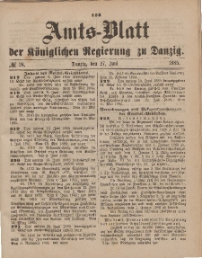 Amts-Blatt der Königlichen Regierung zu Danzig, 27. Juni 1885, Nr. 26