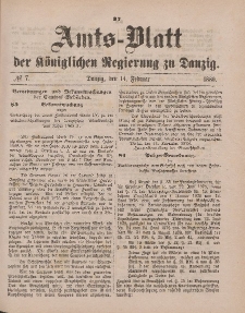 Amts-Blatt der Königlichen Regierung zu Danzig, 14. Februar 1880, Nr. 7