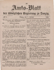 Amts-Blatt der Königlichen Regierung zu Danzig, 21. Februar 1880, Nr. 8