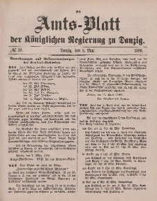 Amts-Blatt der Königlichen Regierung zu Danzig, 8. Mai 1880, Nr. 19