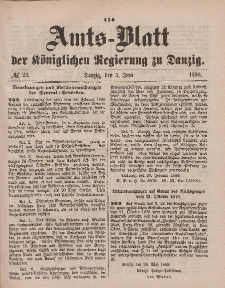 Amts-Blatt der Königlichen Regierung zu Danzig, 5. Juni 1880, Nr. 23