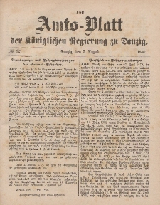 Amts-Blatt der Königlichen Regierung zu Danzig, 7. August 1880, Nr. 32