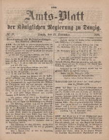 Amts-Blatt der Königlichen Regierung zu Danzig, 25. September 1880, Nr. 39