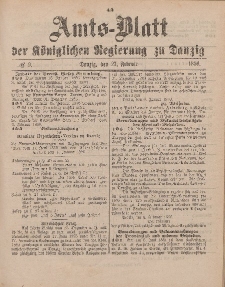 Amts-Blatt der Königlichen Regierung zu Danzig, 27. Februar 1886, Nr. 9