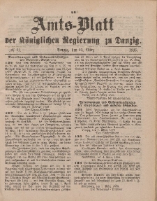 Amts-Blatt der Königlichen Regierung zu Danzig, 13. März 1886, Nr. 11