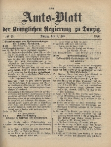 Amts-Blatt der Königlichen Regierung zu Danzig, 5. Juni 1886, Nr. 23