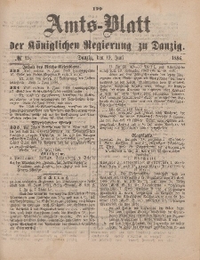 Amts-Blatt der Königlichen Regierung zu Danzig, 19. Juni 1886, Nr. 25