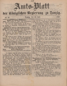 Amts-Blatt der Königlichen Regierung zu Danzig, 10. Juli 1886, Nr. 28
