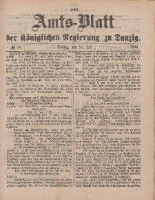 Amts-Blatt der Königlichen Regierung zu Danzig, 24. Juli 1886, Nr. 30