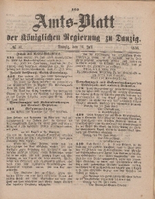 Amts-Blatt der Königlichen Regierung zu Danzig, 31. Juli 1886, Nr. 31