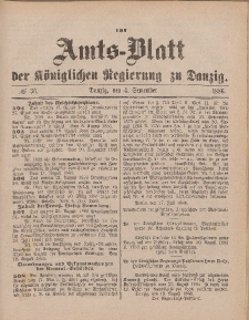 Amts-Blatt der Königlichen Regierung zu Danzig, 4. September 1886, Nr. 36