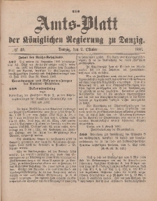Amts-Blatt der Königlichen Regierung zu Danzig, 2. Oktober 1886, Nr. 40
