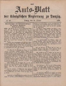 Amts-Blatt der Königlichen Regierung zu Danzig, 30. Oktober 1886, Nr. 44