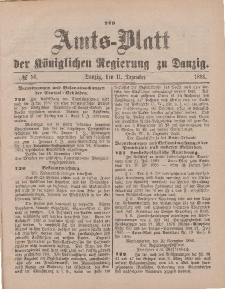 Amts-Blatt der Königlichen Regierung zu Danzig, 11. Dezember 1886, Nr. 50