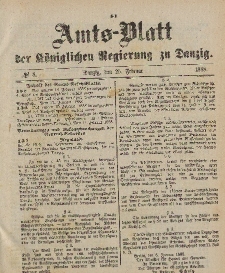 Amts-Blatt der Königlichen Regierung zu Danzig, 25. Februar 1888, Nr. 8