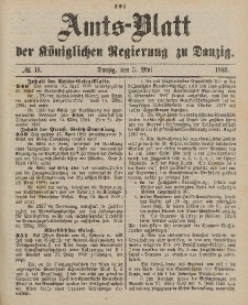 Amts-Blatt der Königlichen Regierung zu Danzig, 5. Mai 1888, Nr. 18