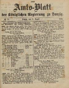 Amts-Blatt der Königlichen Regierung zu Danzig, 11. August 1888, Nr. 32