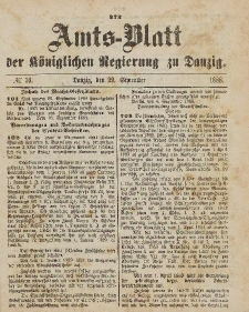 Amts-Blatt der Königlichen Regierung zu Danzig, 29. September 1888, Nr. 39