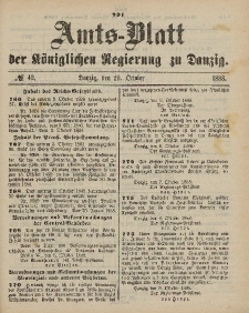Amts-Blatt der Königlichen Regierung zu Danzig, 20. Oktober 1888, Nr. 42