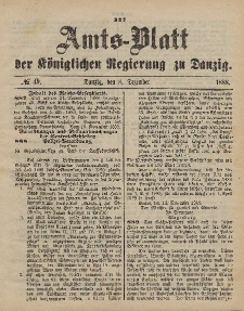 Amts-Blatt der Königlichen Regierung zu Danzig, 8. Dezember 1888, Nr. 49