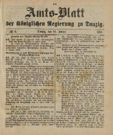 Amts-Blatt der Königlichen Regierung zu Danzig, 26. Januar 1889, Nr. 4