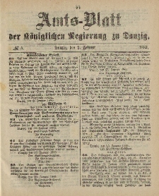 Amts-Blatt der Königlichen Regierung zu Danzig, 2. Februar 1889, Nr. 5