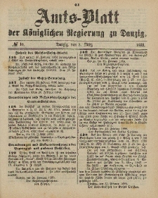 Amts-Blatt der Königlichen Regierung zu Danzig, 9. März 1889, Nr. 10