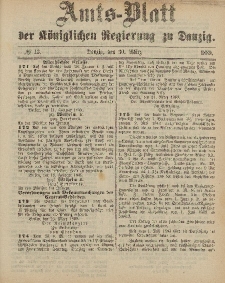 Amts-Blatt der Königlichen Regierung zu Danzig, 30. März 1889, Nr. 13