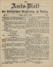 Amts-Blatt der Königlichen Regierung zu Danzig, 22. Juni 1889, Nr. 25