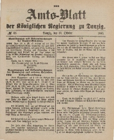 Amts-Blatt der Königlichen Regierung zu Danzig, 19. Oktober 1889, Nr. 42